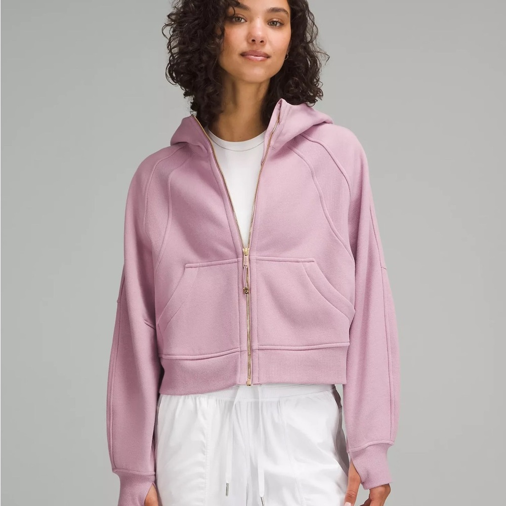 WOMEN'S SCUBA OVERSIZED FULL ZIP - ROSE BLUSH/GOLD  size XL/XXL
